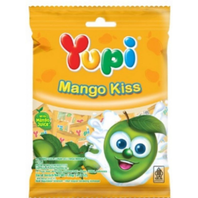 Jual yupi strawberry kis, mango kiss dan fruity puff | Shopee Indonesia