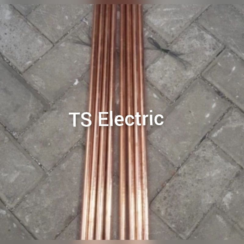 Jual Stick Rod / Grounding Rod Full Asli Tembaga Murni Uk. 5/8" @ 4M