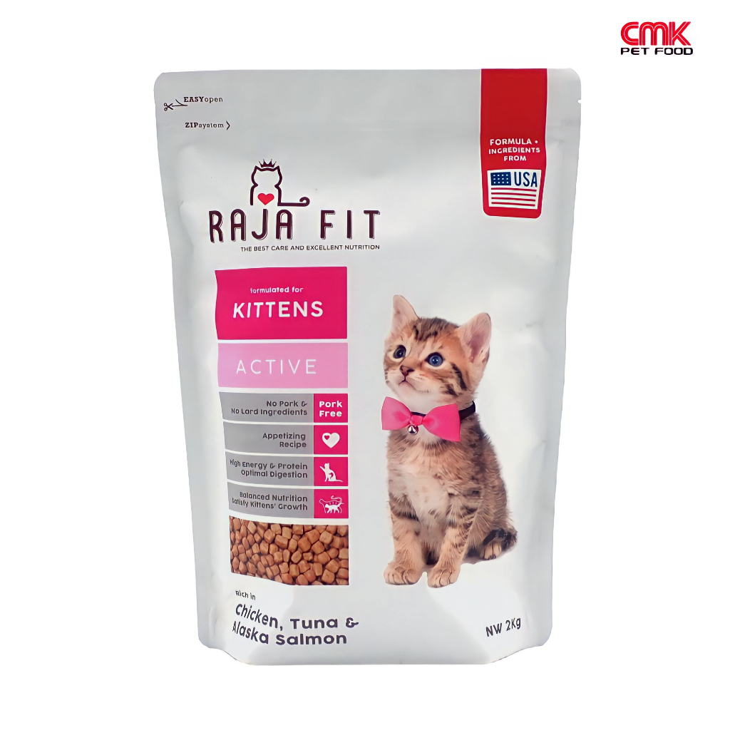 Jual CMK Raja Fit Cat Food Kitten Active 500gr - Chicken Tuna & Alaska ...