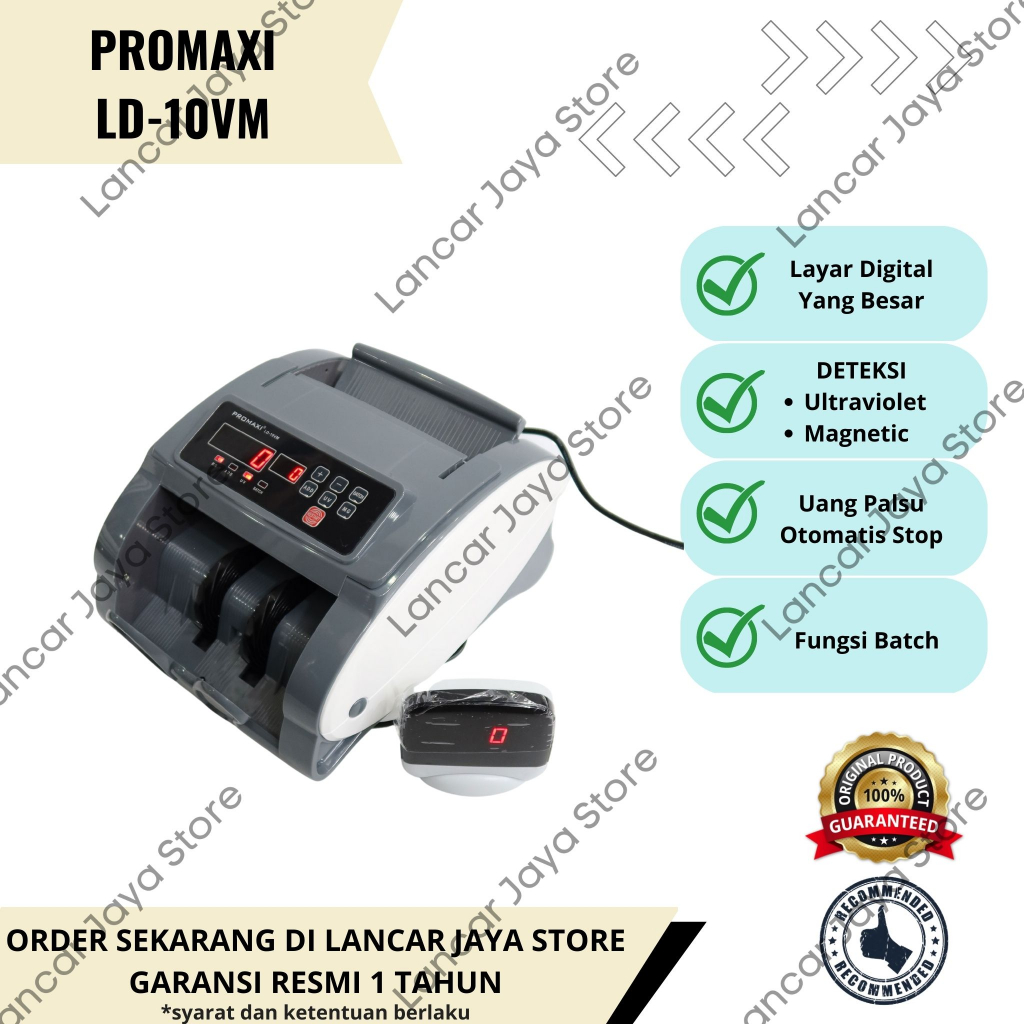 Jual Mesin Penghitung Hitung Uang ECOMAC MC400VM Plus - Money Counter MC400  di Seller Smart Comp & Solution Official Store - Batununggal, Kota Bandung