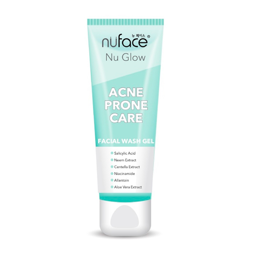 Jual Nuface Nu Glow Acne Prone Care Facial Wash Gel 80gr Shopee Indonesia