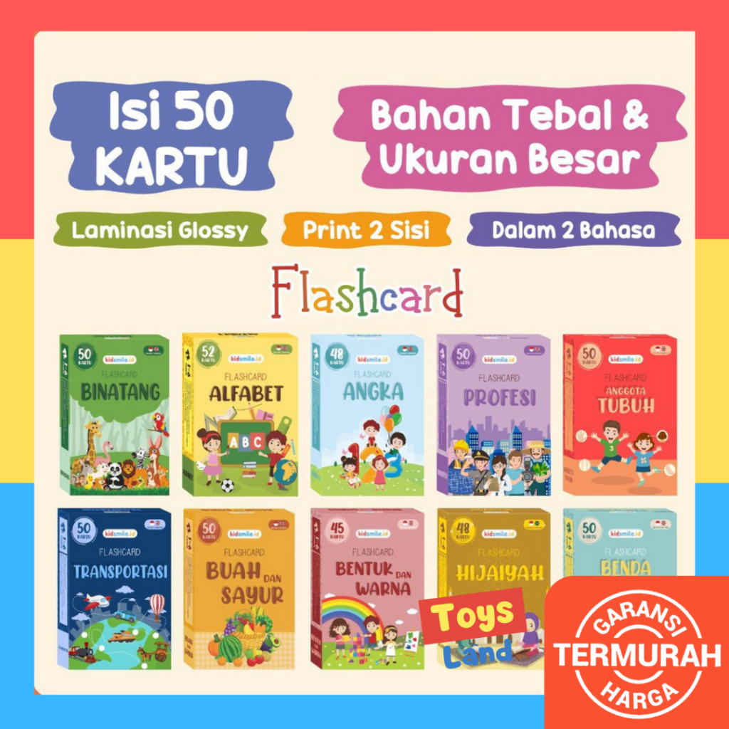 Jual Flash Card Mainan Edukasi Anak Flashcard Anak Flash Card Edukasi ...