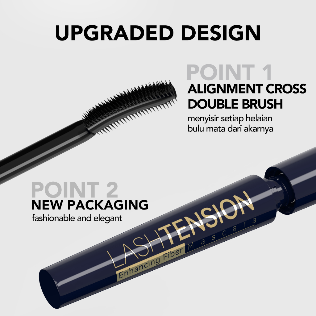 Jual YOU Lashtension Enhancing Fiber Mascara Maskara Waterproof Tahan ...
