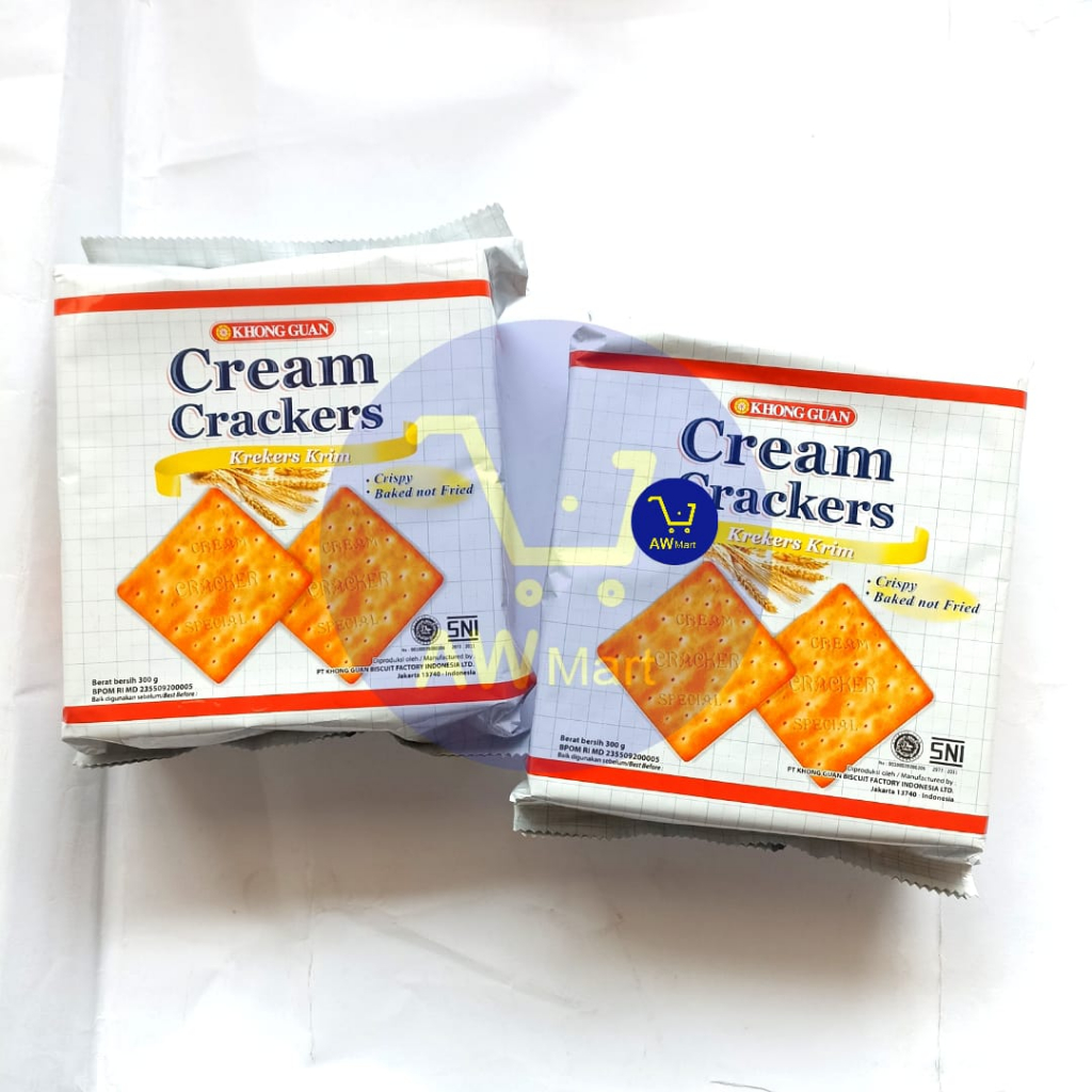 Jual KHONG GUAN CREAM CRACKERS 300 GRAM BISKUIT KHONG GUAN CREAM CRACKERS 300 GRAM Shopee
