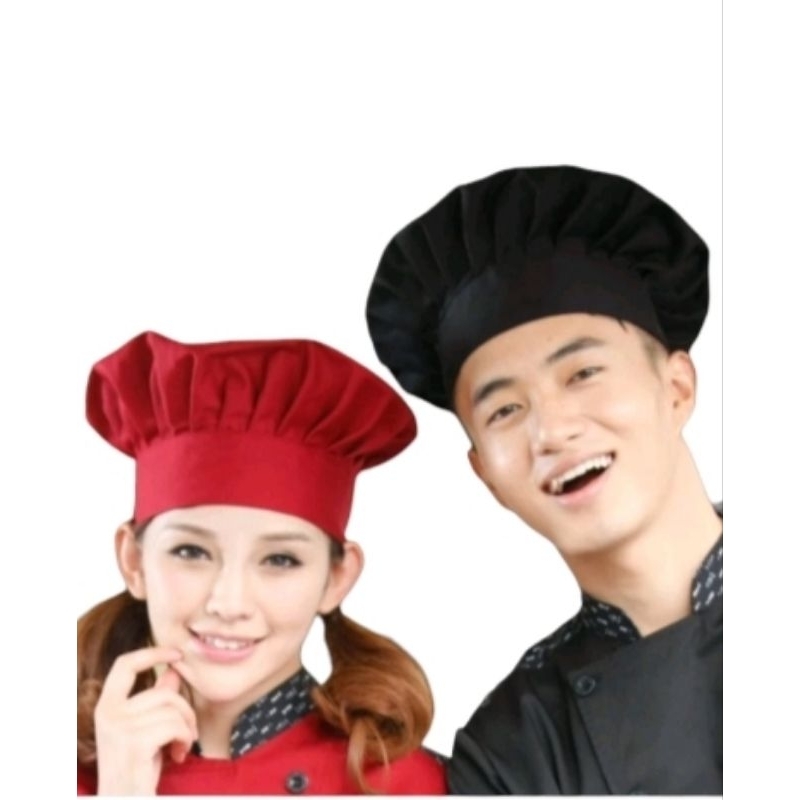 Jual (( PROMO )) Topi Koki Chef Dewasa Free Bordir Nama | Shopee Indonesia