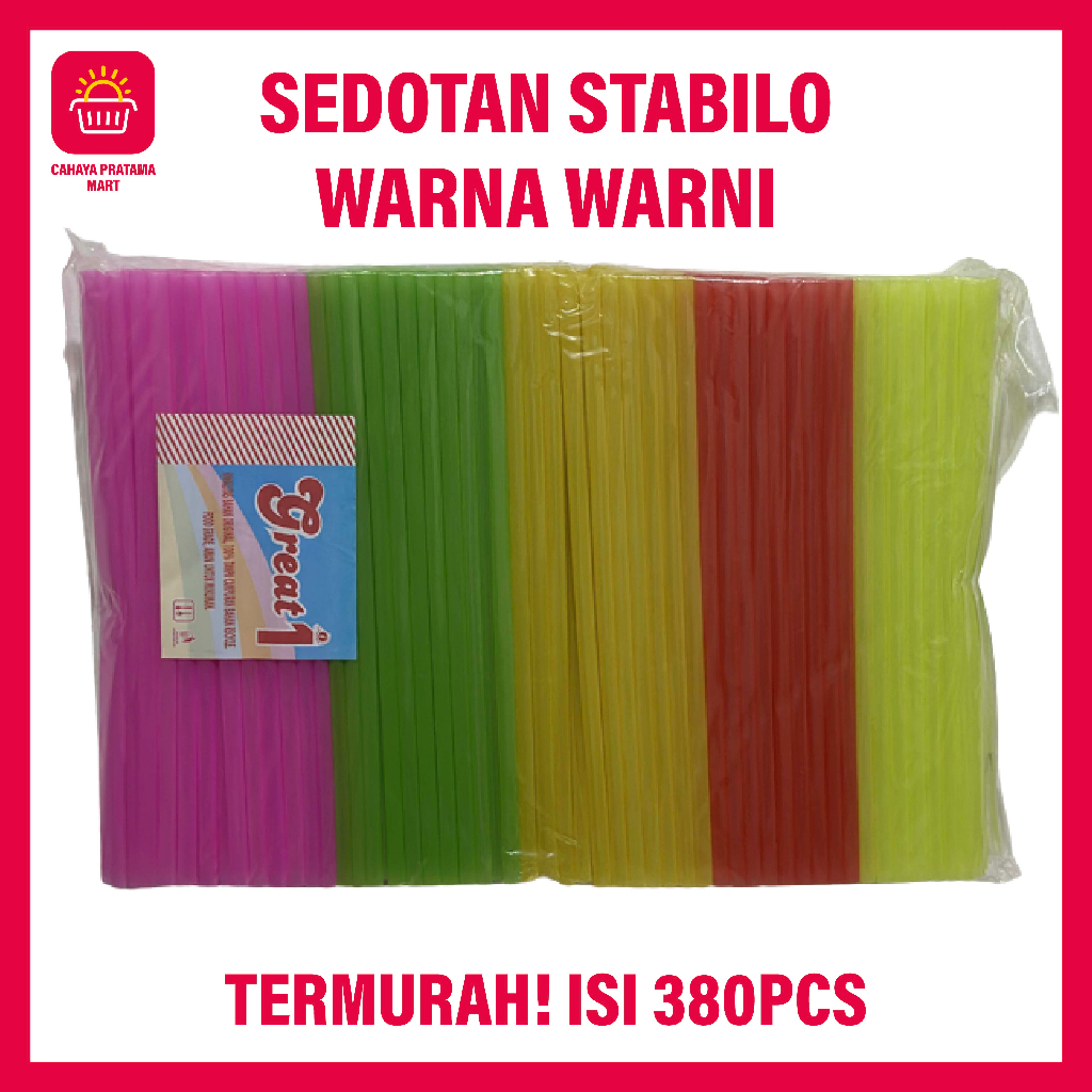 Jual Sedotan Warna Warni Sedotan Plastik Stabilo Kombinasi Sedotan Pelangi Sedotan Murah Sedotan