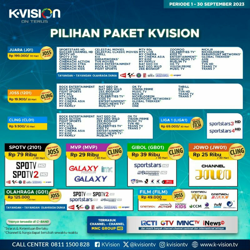 Jual Paket receiver k vision dan GOL Shopee Indonesia