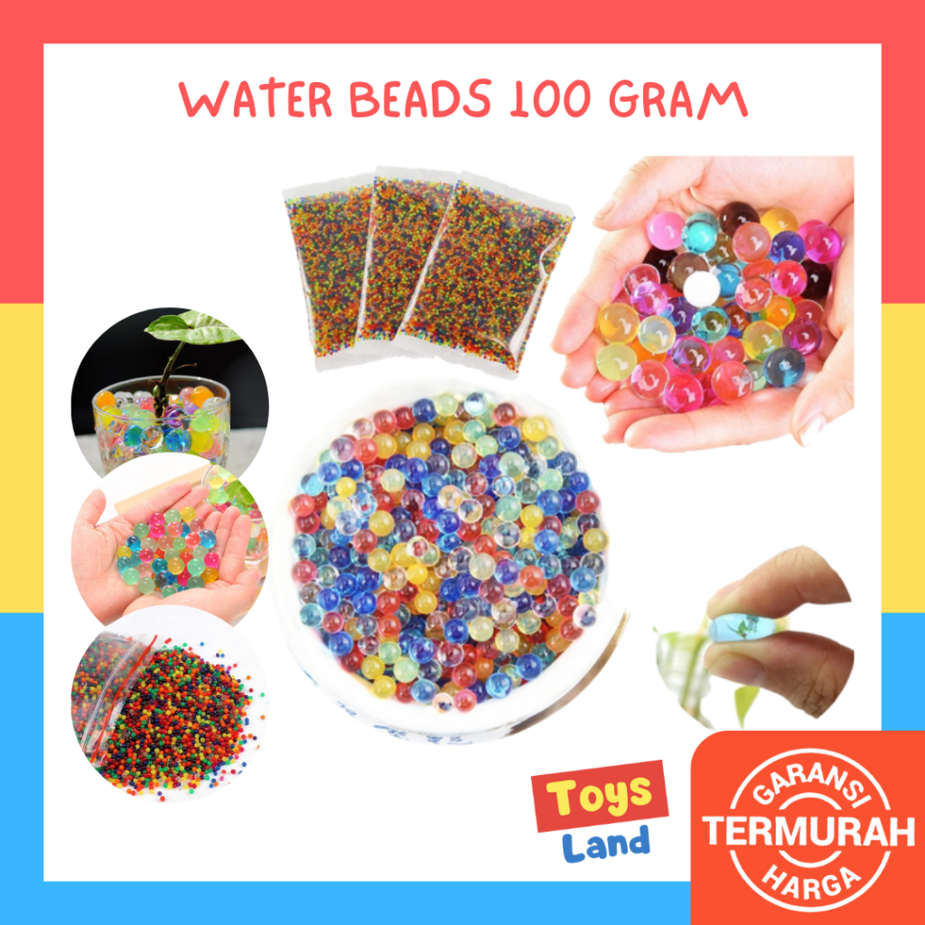 Jual 2400PCS/24 Warna Water Beads Mainan Edukasi Non -Toksik Aqua