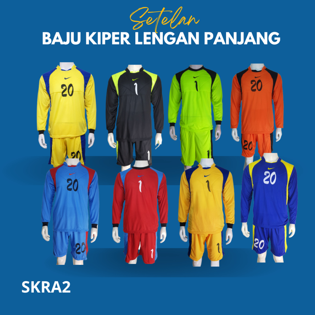 Jual SKRA2 Setelan Baju Jersey kiper Lengan panjang baju kiper celana