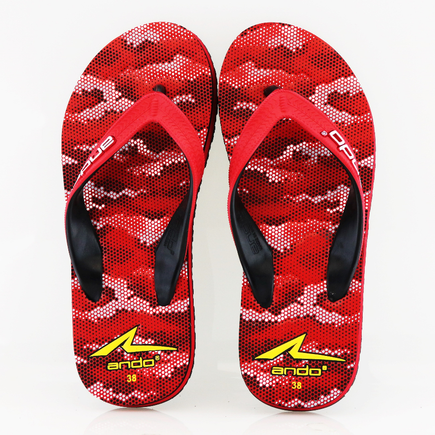 Jual New Ando Platoon Merah Sandal Jepit Pria Terbaru Ando