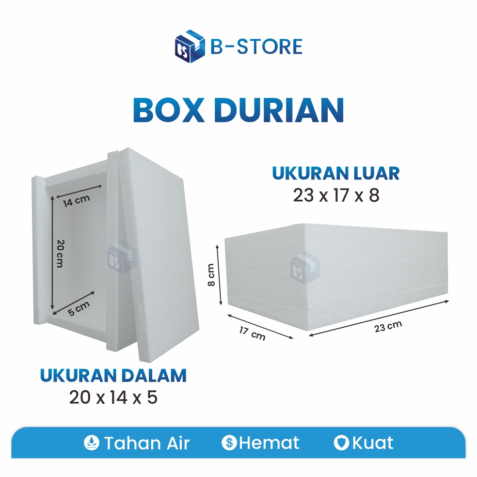 Jual Box Mini Styrofoam Durian Shopee Indonesia