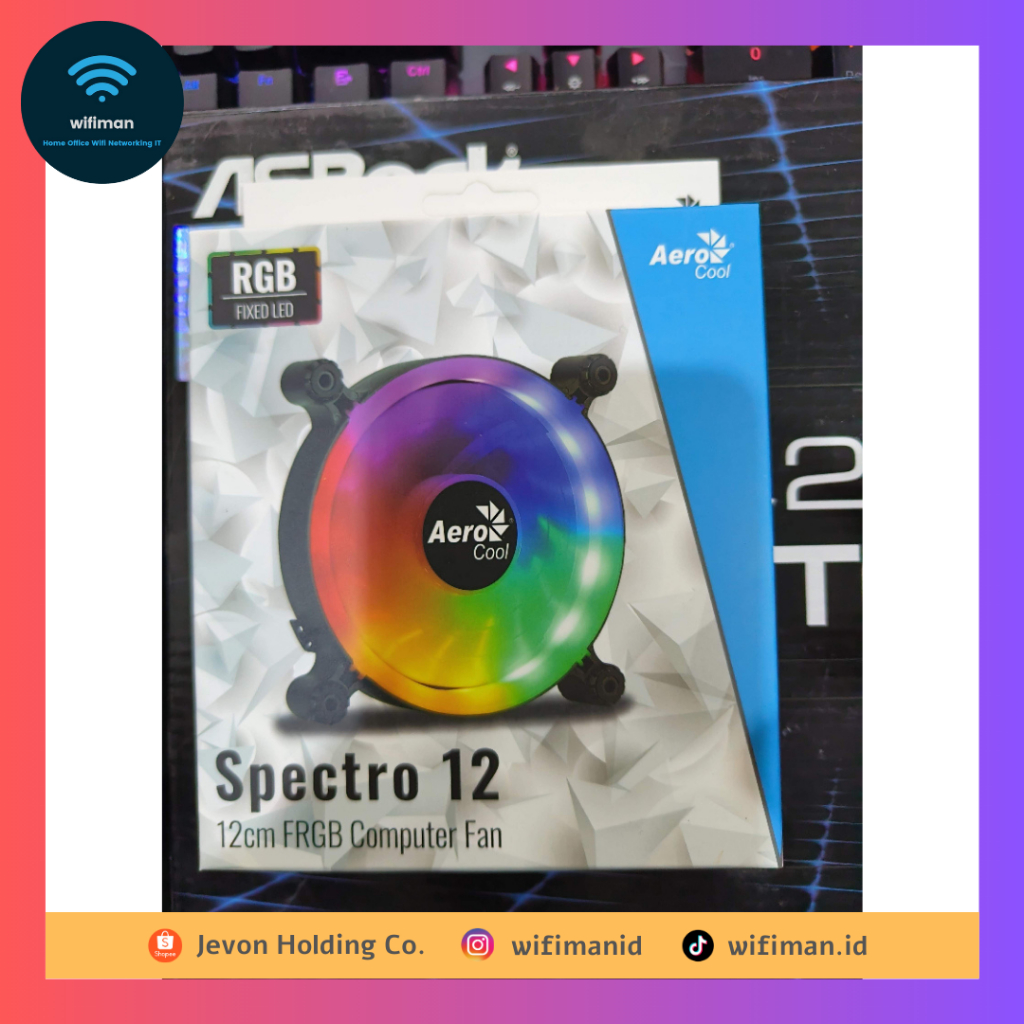 Jual Aerocool Spectro dan Frost 12 cm Fan Fixed RGB Molex Kipas PC ...