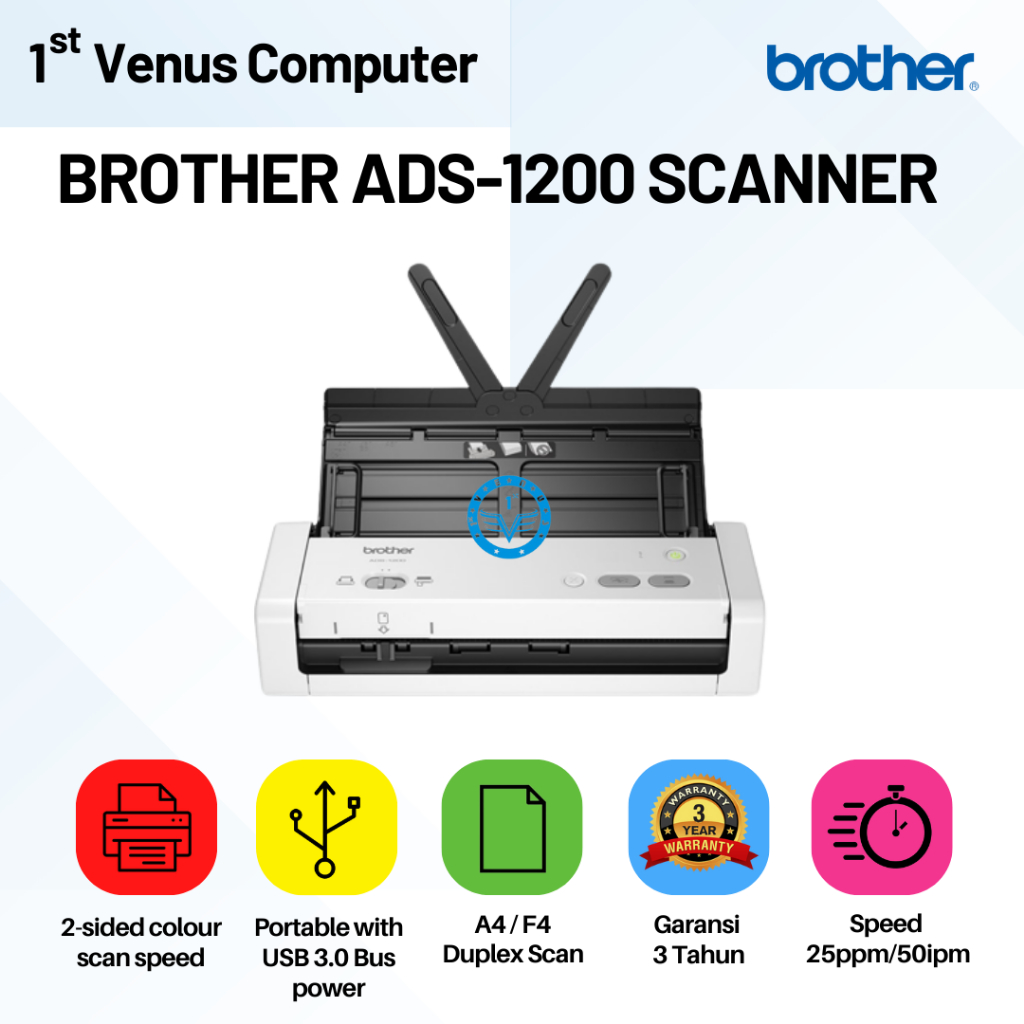 Jual Brother ADS1200 Scanner / Scanner Brother ADS1200 Shopee Indonesia
