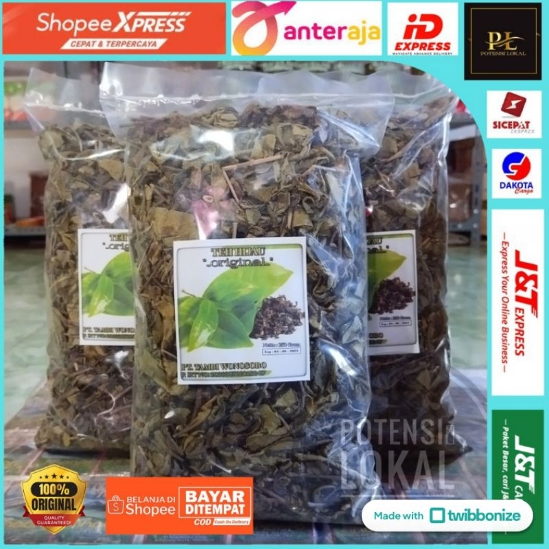 Jual Teh Hijau Original | PT TAMBI WONOSOBO | 250gr | teh pelangsing ...
