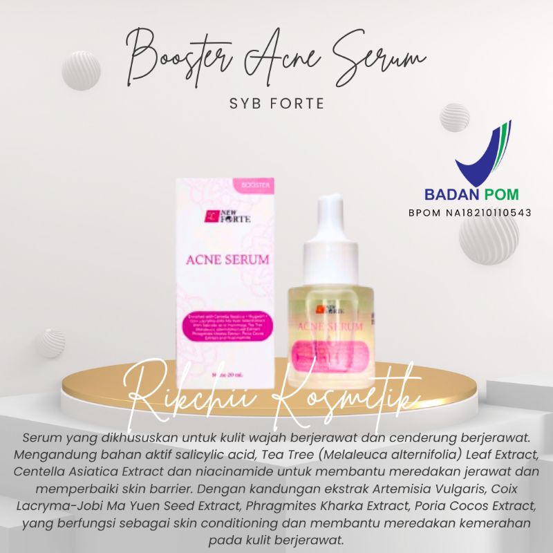 Jual BOOSTER ACNE SERUM SYB FORTE 100% ORIGINAL BPOM / SERUM JERAWAT ...