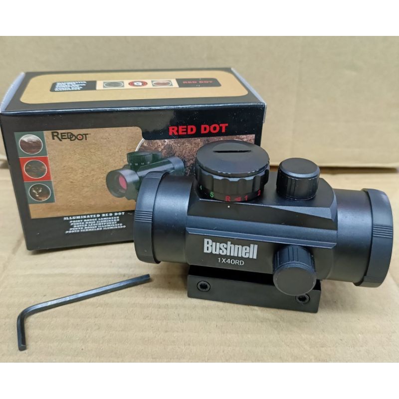 Jual red dot 1x40 RD bushnell cahaya merah dan hijau | Shopee Indonesia
