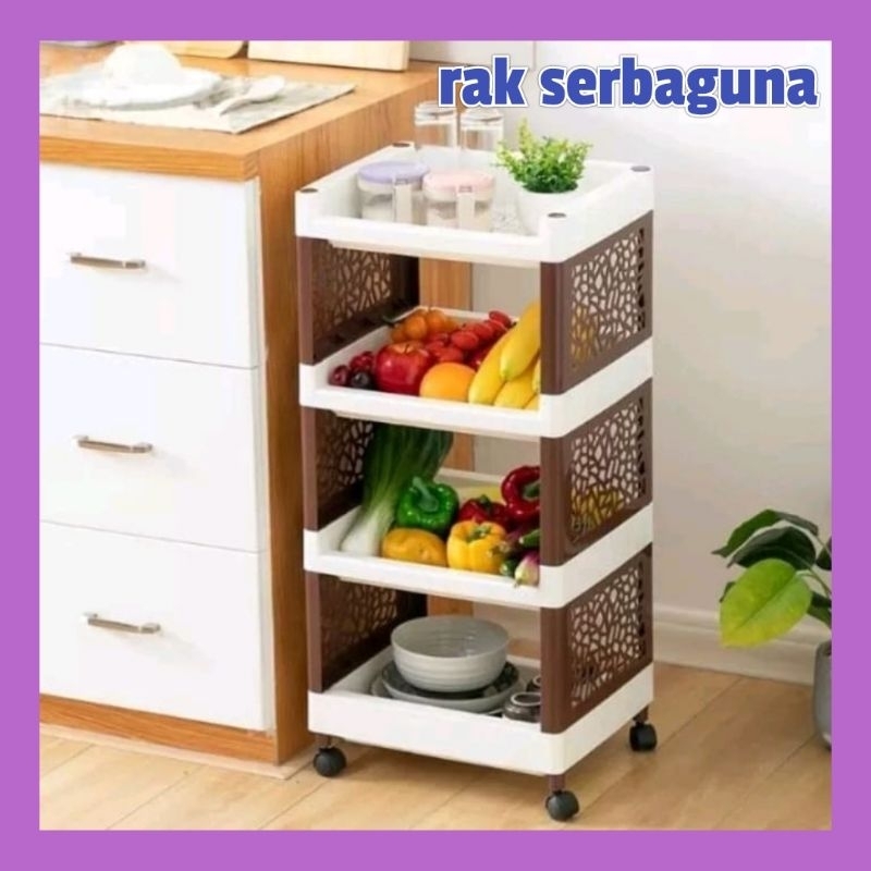 Jual rak susun rak apartemen nobu yoyo ada roda | Shopee Indonesia
