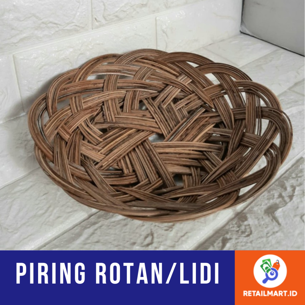 Jual PIRING ROTAN 50 PCS / PIRING LIDI ANYAMAN ROTAN BAMBU 1 IKAT (50