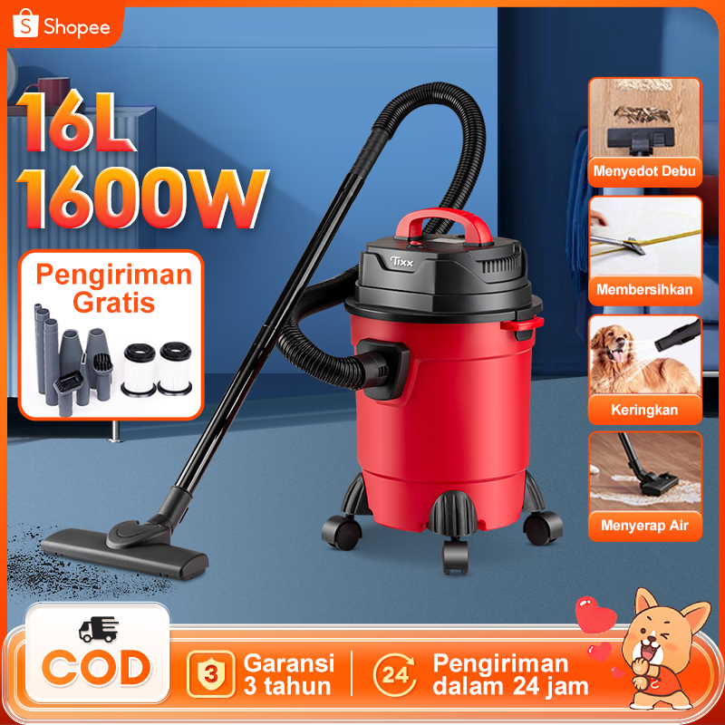 Jual Penyedot Debu Ember 450W Vacuum Cleaner 15 Liter Kering&blow 3 In ...