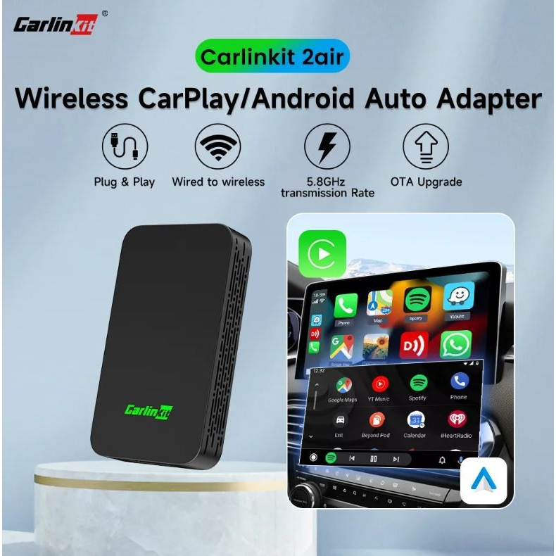 Jual CARLINKIT Dongle 5.0 Wireless Apple Carplay Android Auto Wireless ...