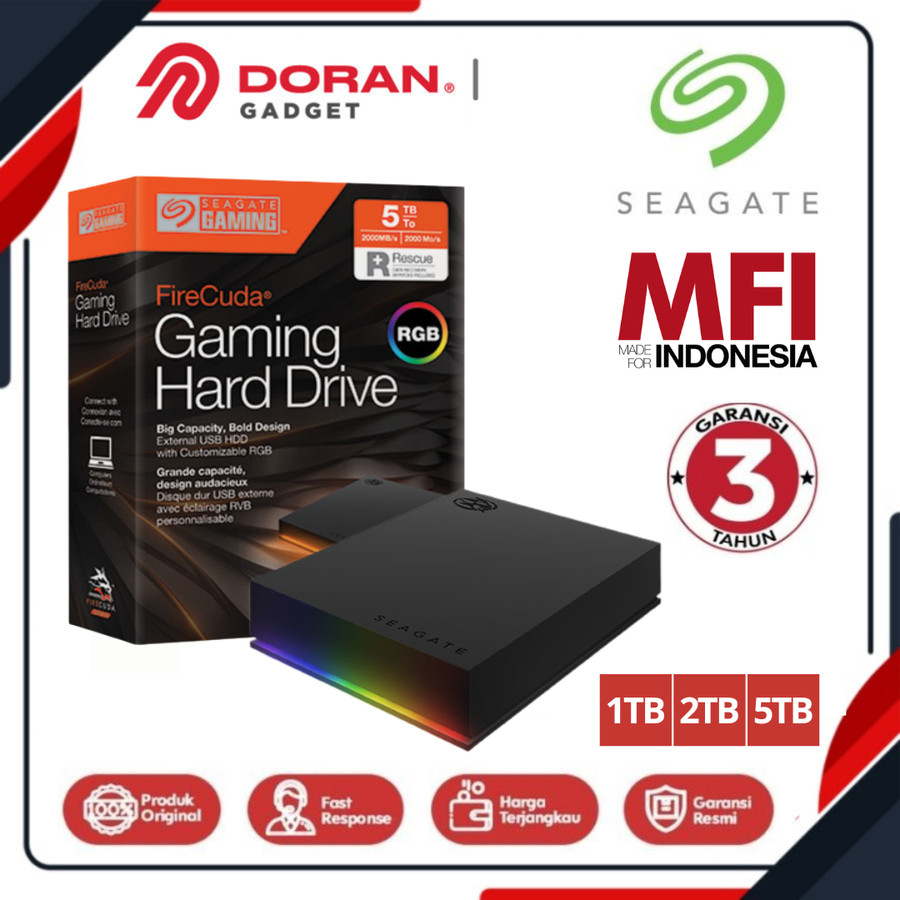 Jual Seagate Firecuda Gaming Hdd Rgb Harddisk External 25 Usb 32 1tb