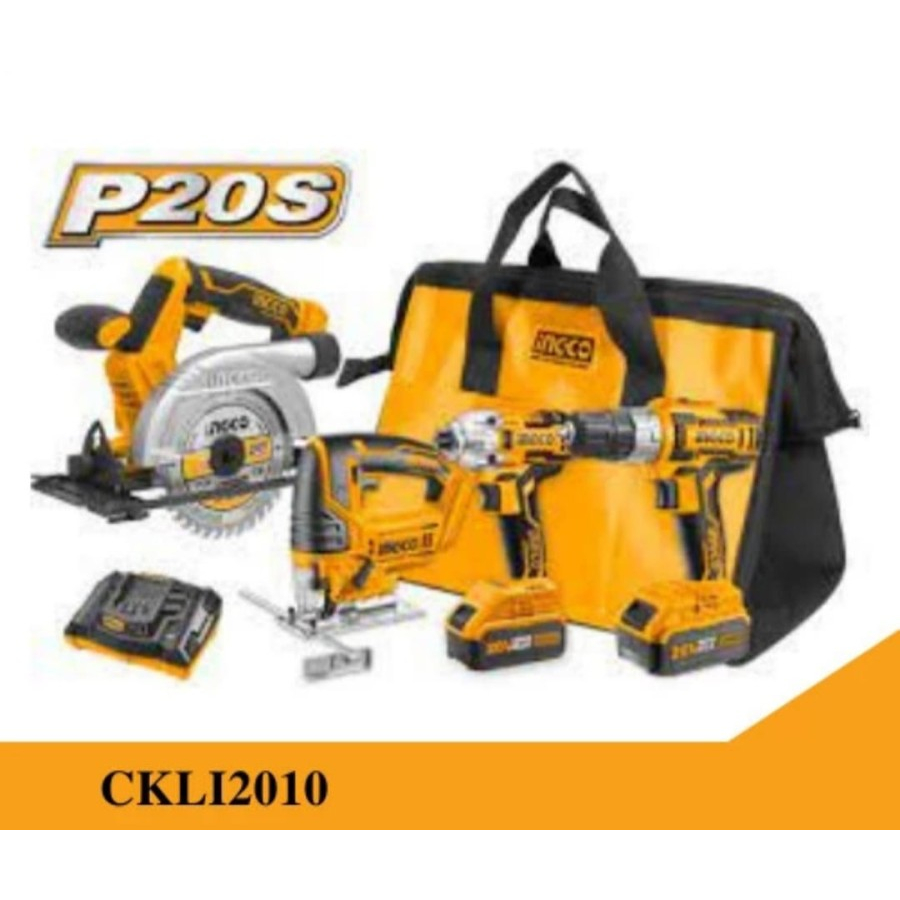 Jual Pack Bor Jigsaw Impact Driver Circular Saw Cordless 20V INGCO