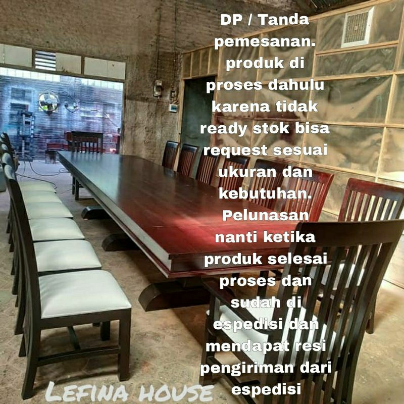 Jual Meja Rapat Kayu Jati Meja Rapat Minimalis Shopee Indonesia