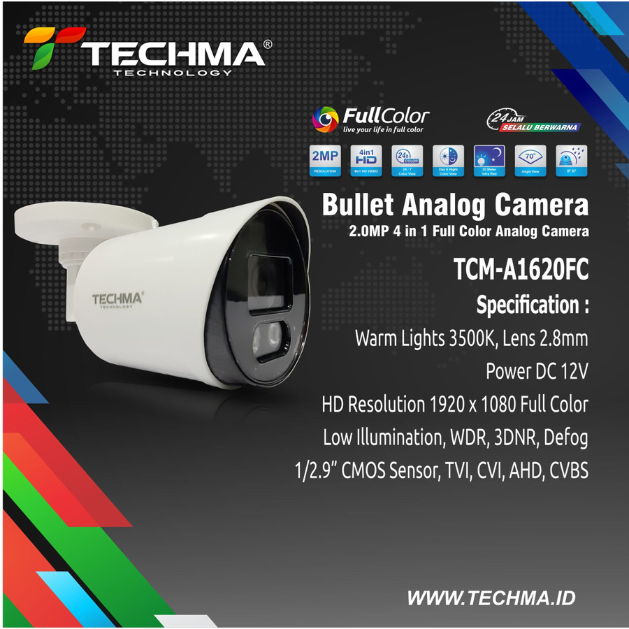 Jual Techma TCM-A1620FC 2MP A-OD | Shopee Indonesia