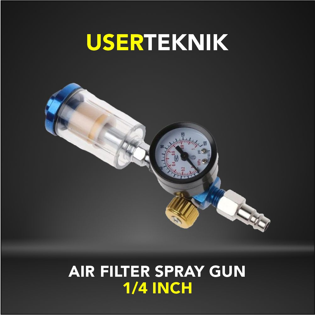 Jual Air Filter Spray Gun Lippro 1/4 inch Saringan Air Spray Gun
