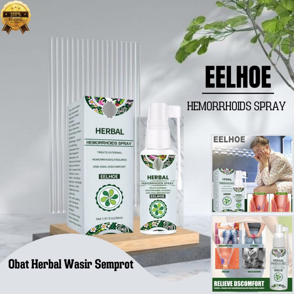 Jual Eelhoe Herbal Hemorrhoids Spray Herbal Spray Ambeyen Efektif Mengurangi Nyeri 2840