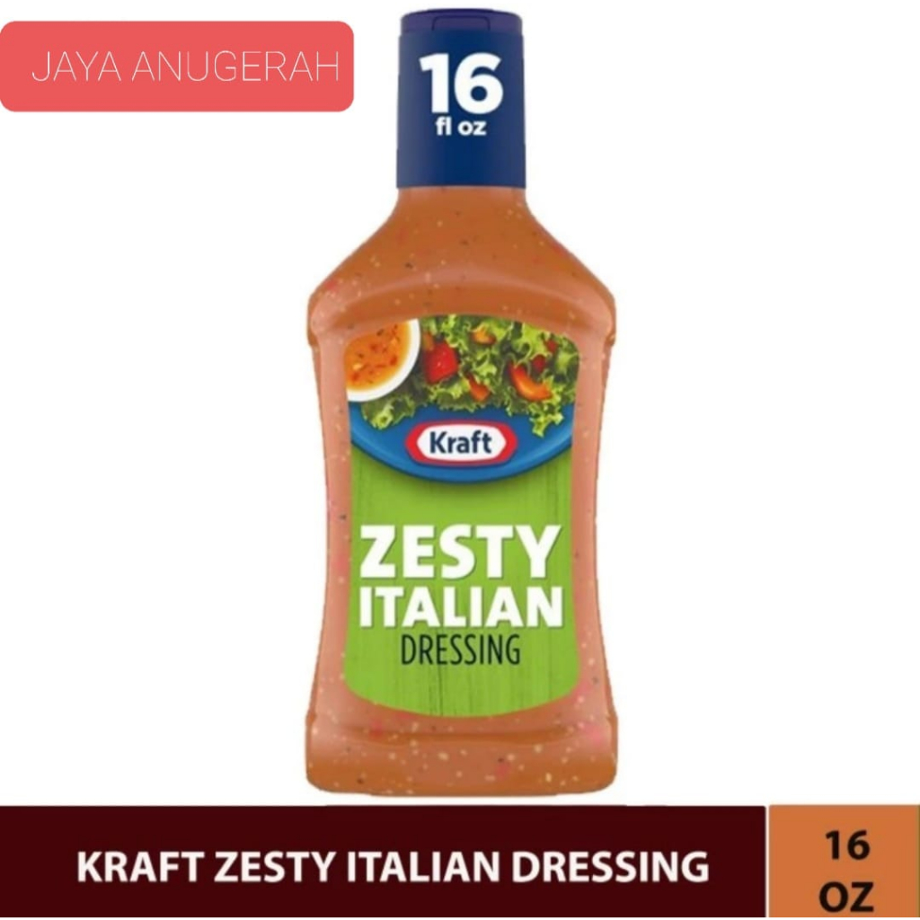 Jual Kraft Zesty Italian Dressing 16oz 473ml Shopee Indonesia