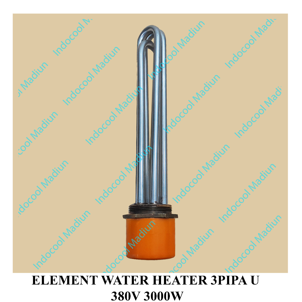 Jual EW33 ELEMEN WATER HEATER 300W/ELEMENT WATER HEATER 3 PIPA U 380V ...