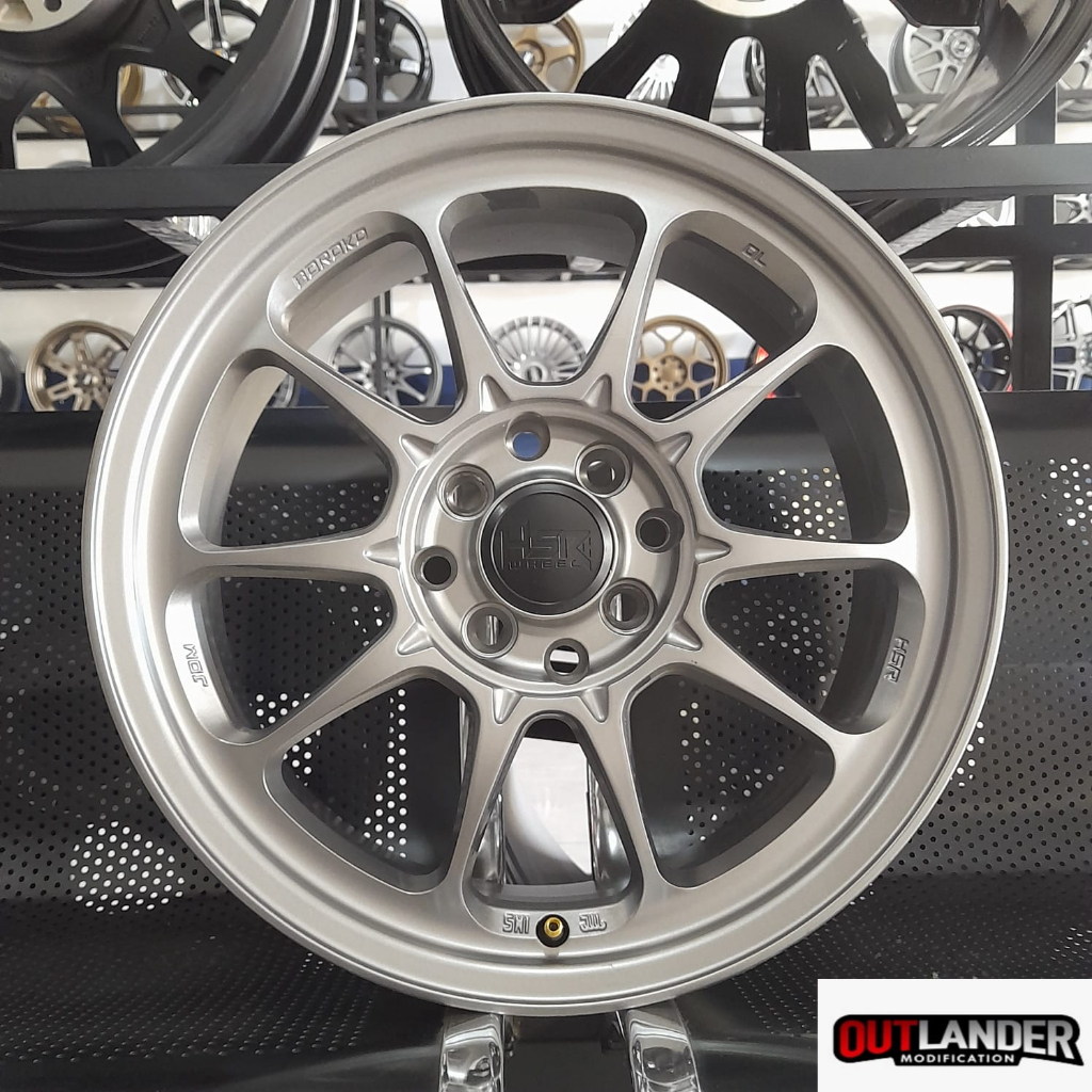 Jual Pelek Mobil Ring 16 Lebar 7 Warna Grey Velg Racing R16 HSR DL For ...