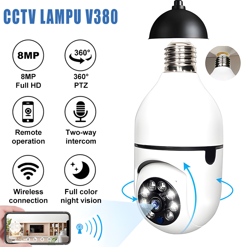 Jual Lampu Cctv Bohlam V Pro Mp Lampu Kamera Cctv Wifi Lampu Cctv