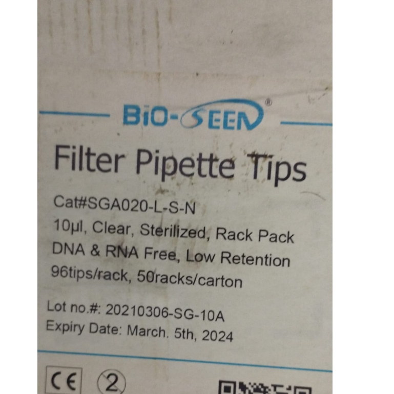 Jual Universal Filter Tips 10 ul, 96 Tips/Rack, Sterile, Low Retention ...
