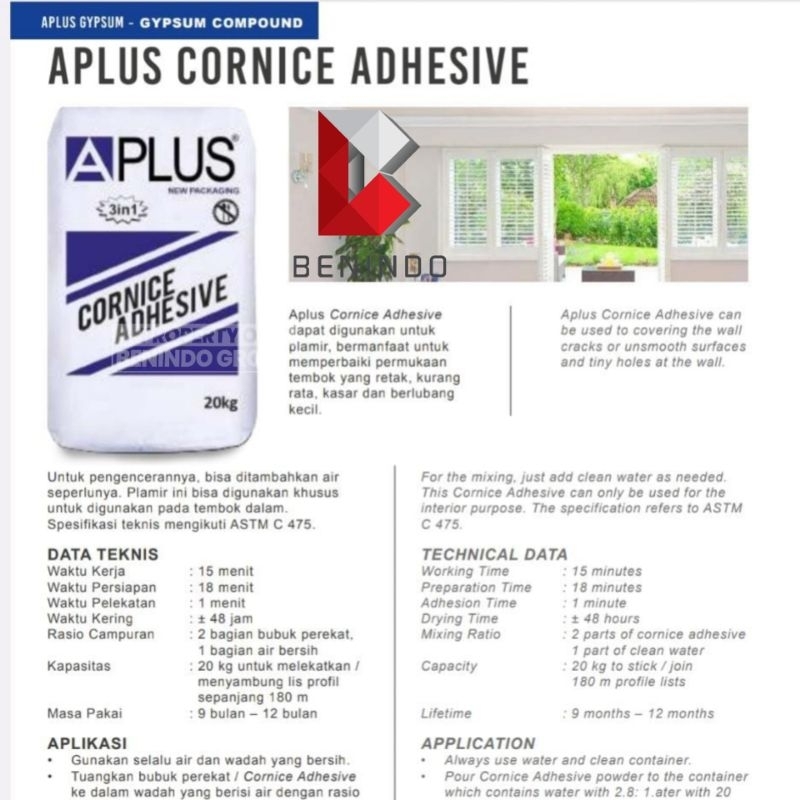 Jual Compound / Kompon / CORNICE APLUS 2 KG ( Kemasan Hemat ) | Shopee ...