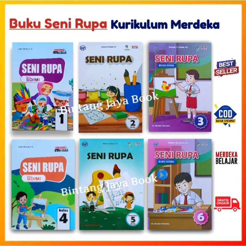 Jual Buku Seni Rupa Kelas 1 2 3 4 5 6 SD/MI Kurikulum Merdeka | Shopee ...