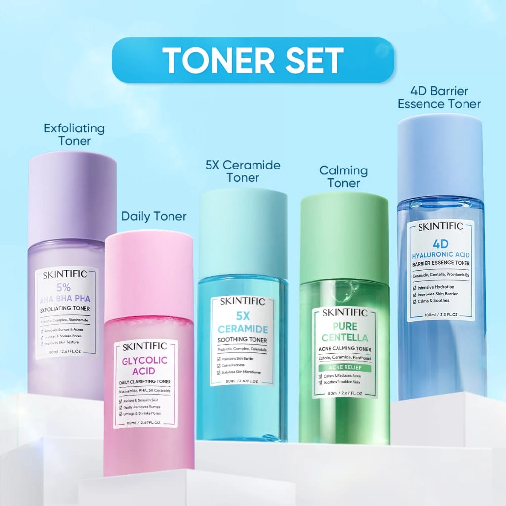 Jual SKINTIFIC Toner Series 4D Hyaluronic 5X Ceramide Soothing 5% AHA ...