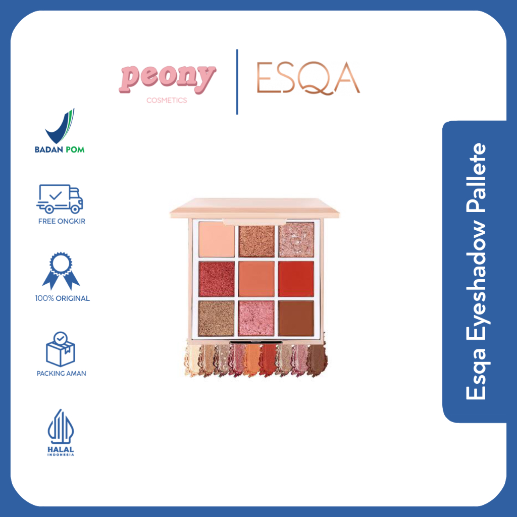 Jual ESQA Goddess Eyeshadow Palette Peach Shopee Indonesia