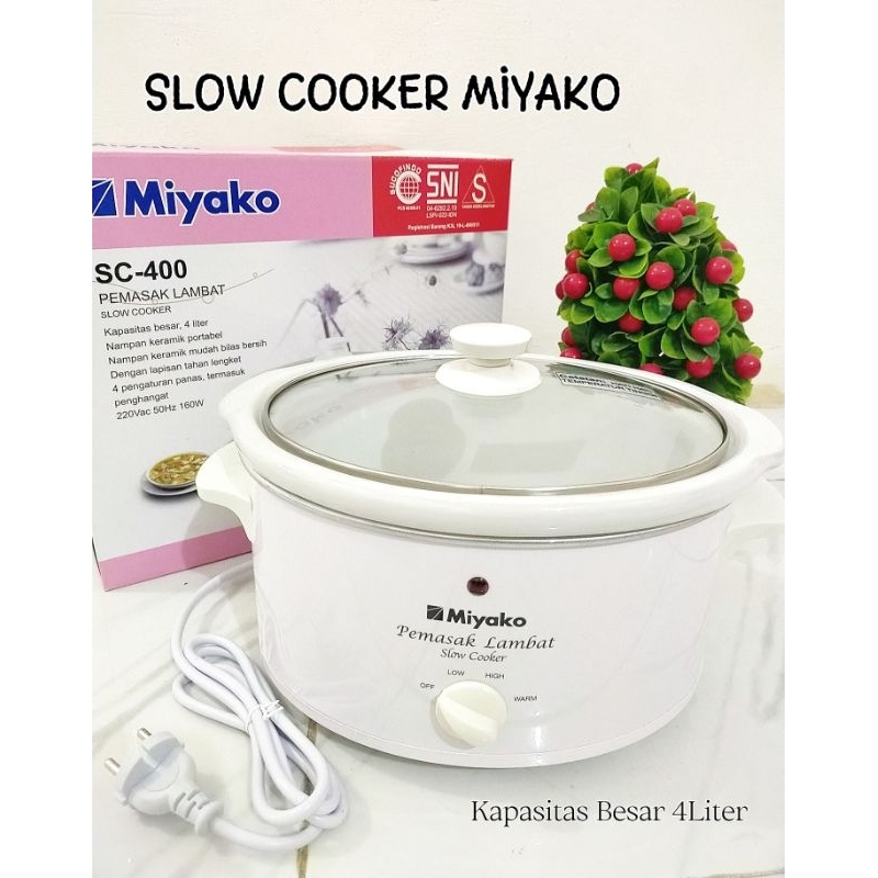 Jual Miyako Slow Cooker Sc 400 Pemasak Lambat Miyako 4liter 3liter