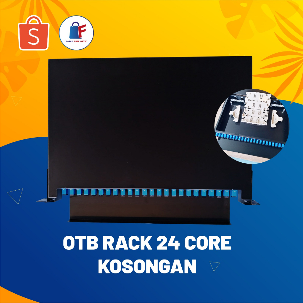 Jual OTB Rack 24 Core 1U/ Patch Panel Sliding 24C Kosongan | Shopee ...