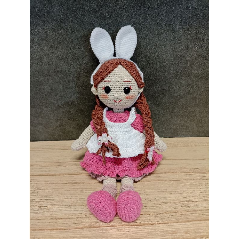Jual bunny girl boneka rajut amigurumi rosie doll | Shopee Indonesia