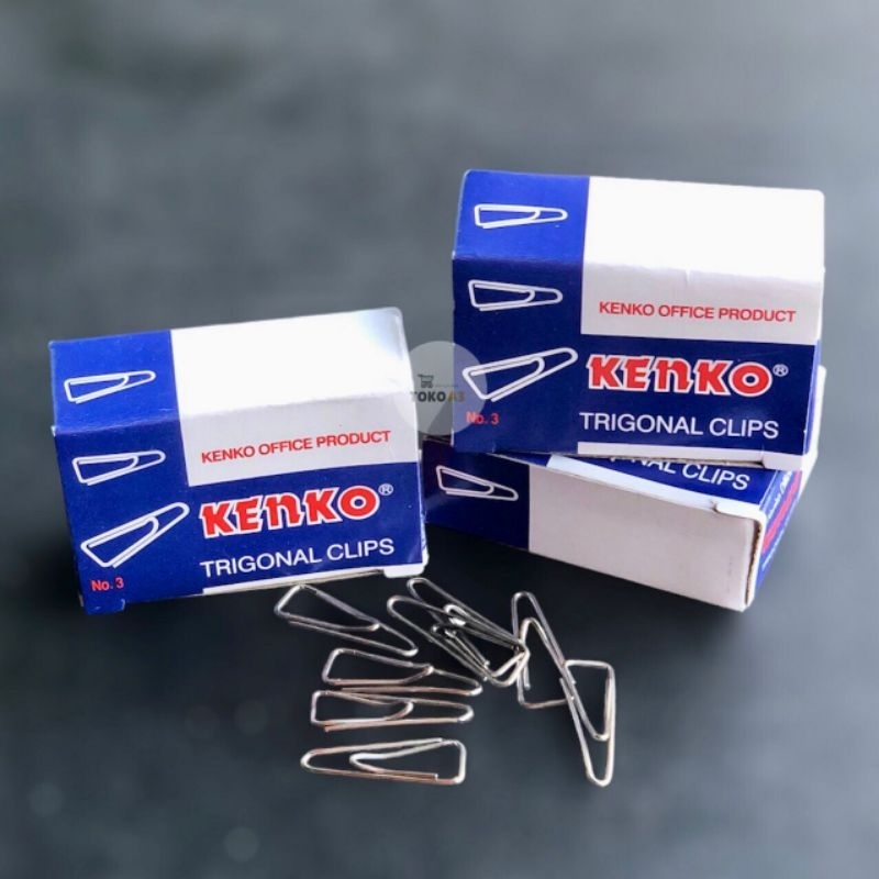 Jual Paper clip no.3 KENKO Triagonal klip | Shopee Indonesia