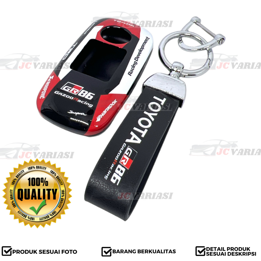 Jual Casing Kunci Remote Mobil Premium Putih GR-SPORT - Toyota Agya ...