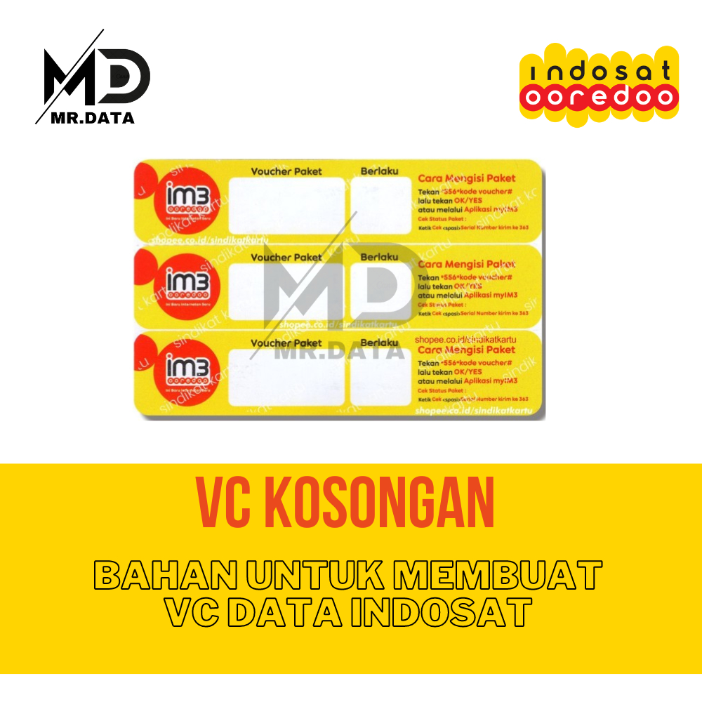 Voucher Indosat Three Zero 3 In 1 Bahan Inject