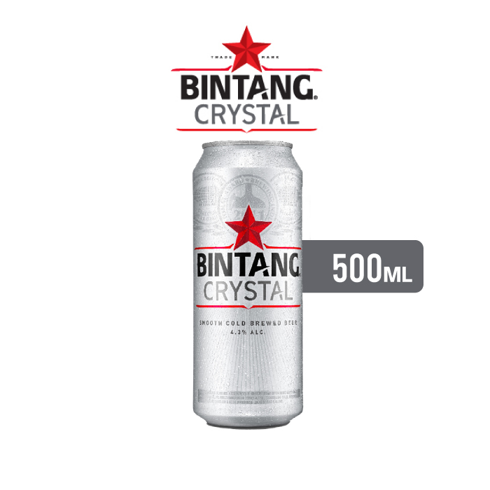 Jual Bintang Crystal Can 500ml Shopee Indonesia