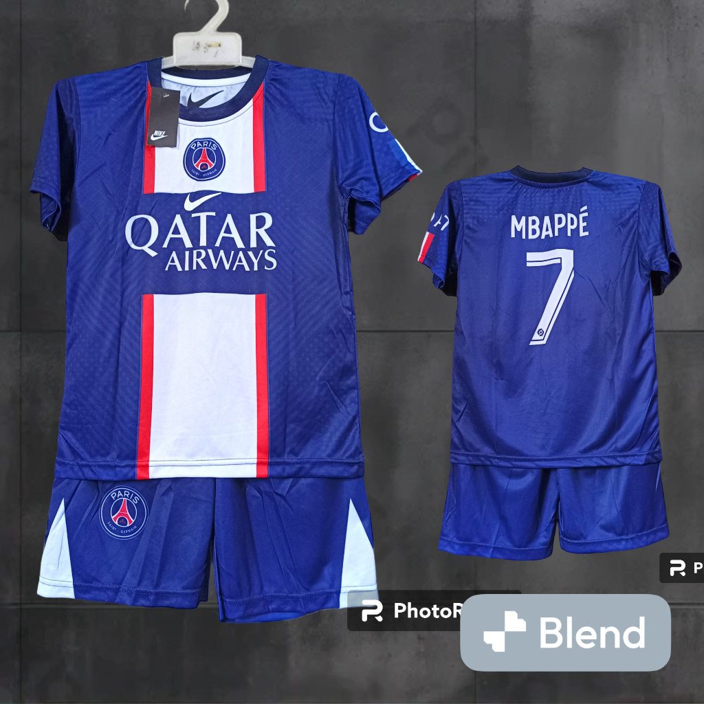 Jual Setelan Baju Bola Psg Home Jersey Baju Psg Mbappe Printing