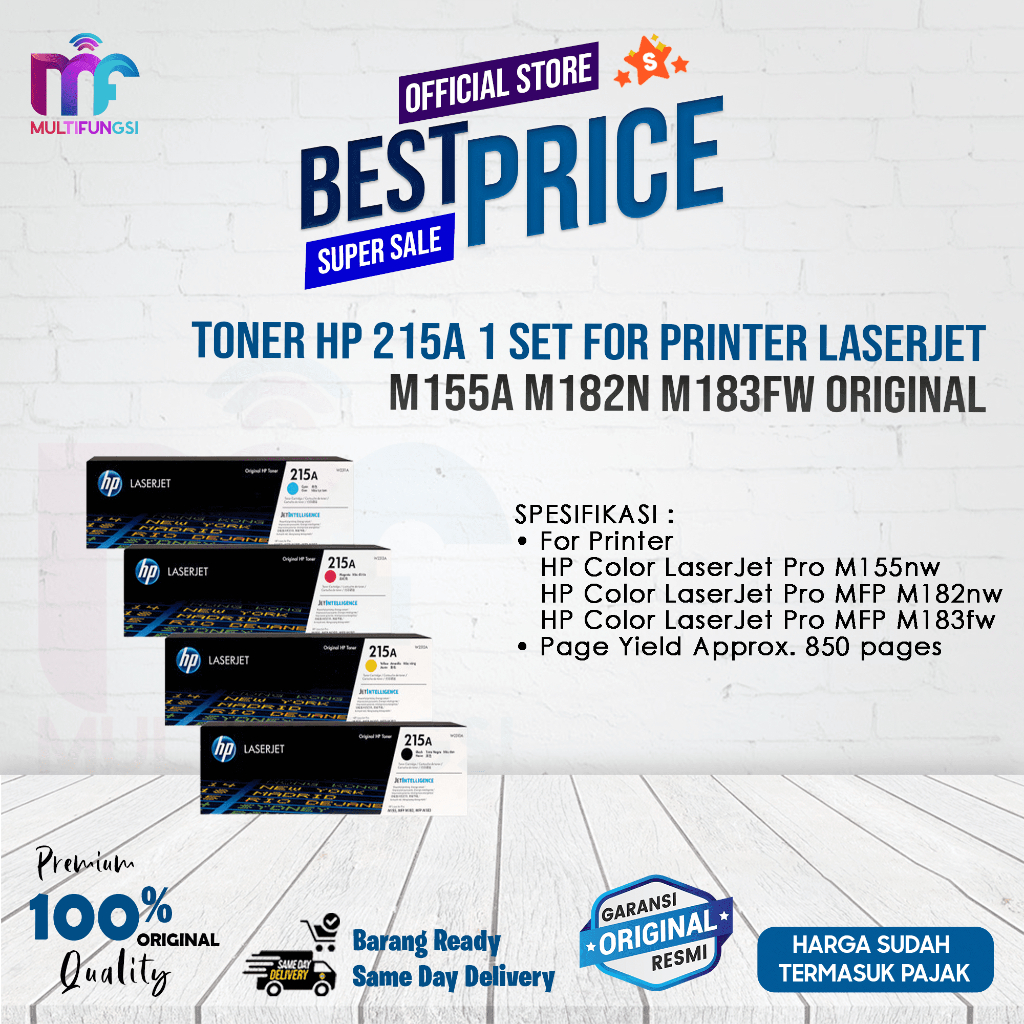 Jual Toner HP 215A For Printer Laserjet M155a M182n M183fw 100% ...
