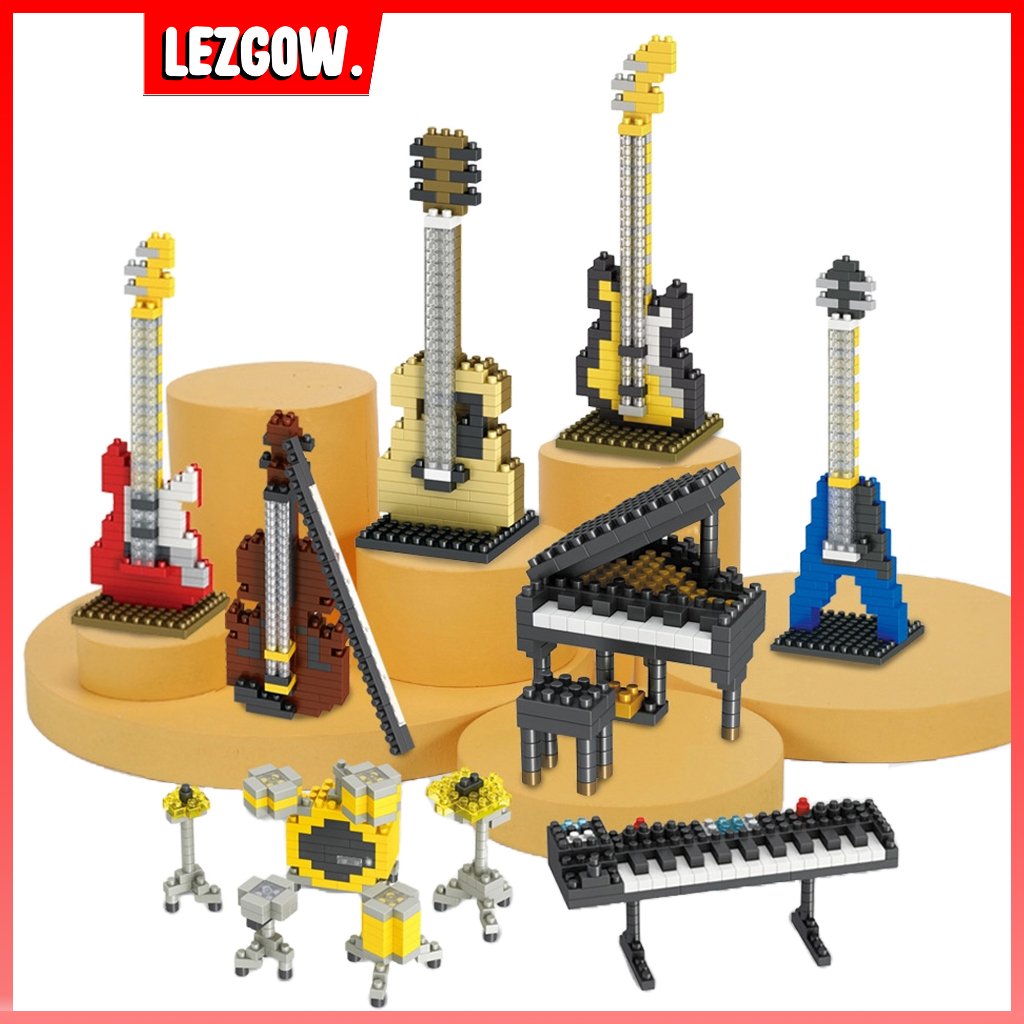 Jual LEZGOWTOYS - PETIT BLOCK Bentuk Alat Musik / mainan anak building ...