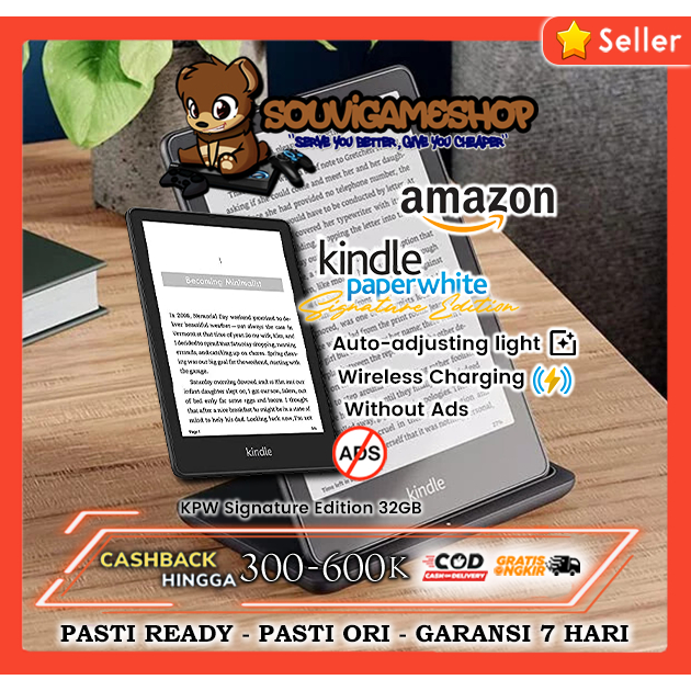 Jual Amazon Kindle Paperwhite Signature 11th Warm Light Wireless Chrge
